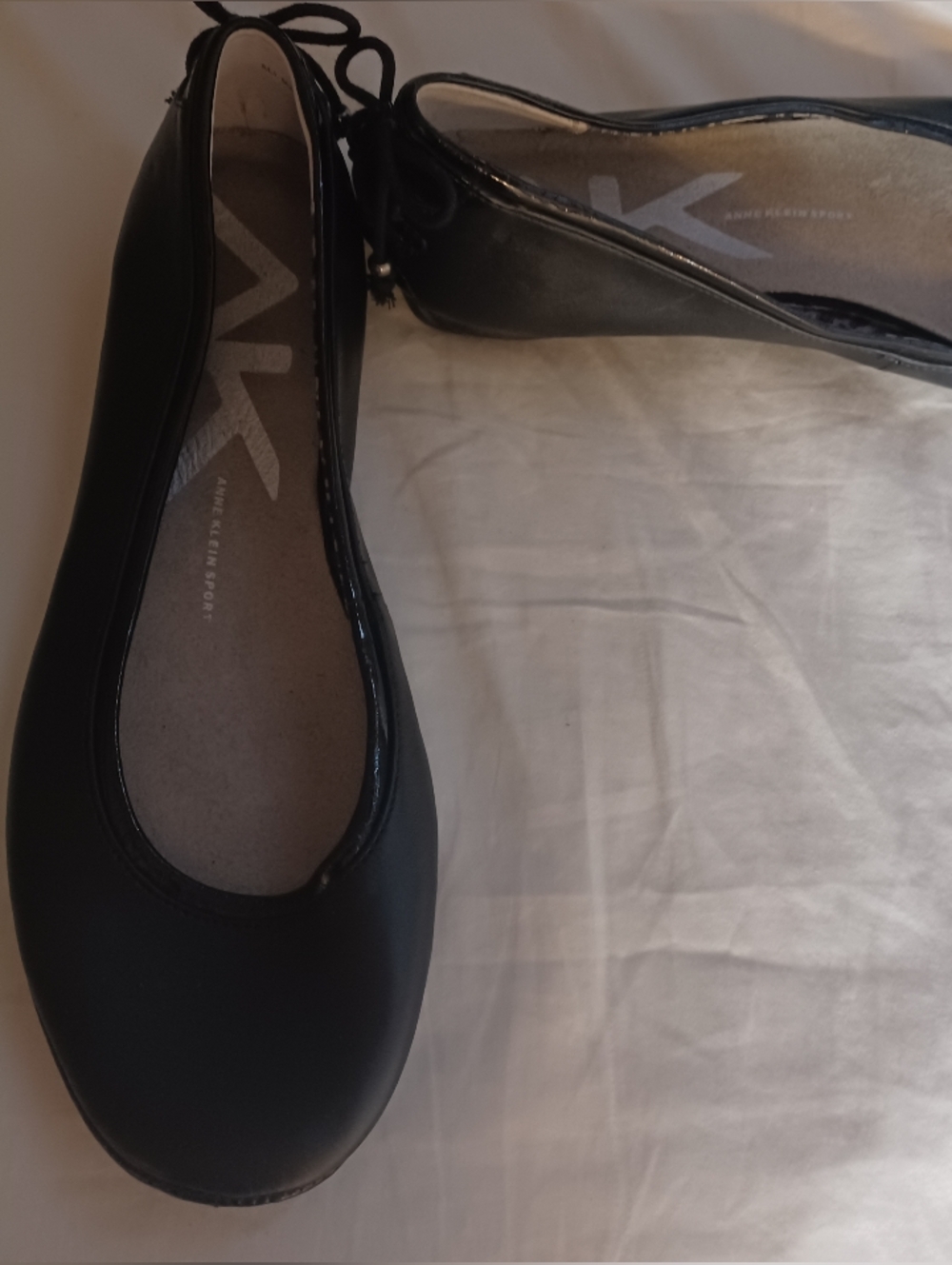 Anne Klein Sport 9 Black Women's Ballet Flats Shoes
